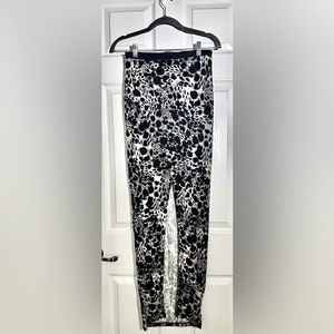 Long skirt with front opening